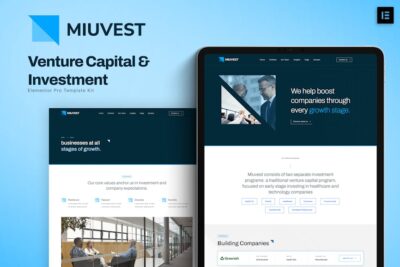 Miuvest - Venture Capital & Investment Elementor Template Kit