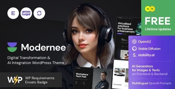 Modernee - AI Integration & Digital Transformation WordPress Theme Modernee - AI Integration & Digital Transformation WordPress Theme