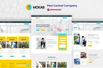 Mokab - Pest Control Services Elementor Pro Template Kit