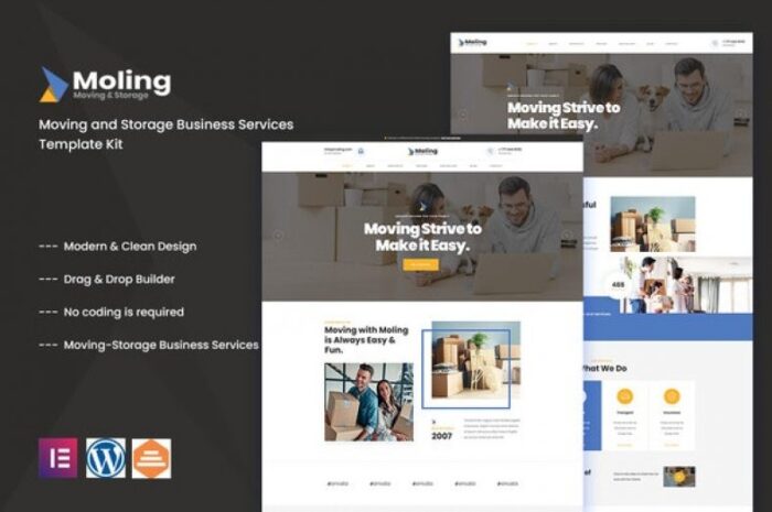 Moling – Moving and Storage Business Services Template Kit