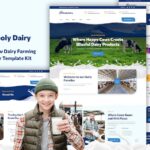 Mooly - Modern Cow Dairy Farming Elementor Template Kit