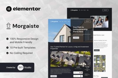 Morgaiste - Real Estate Mortgage Solutions Elementor Template Kit