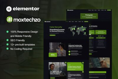 MoxTechzo - Tech Company & IT Service Elementor Template Kit