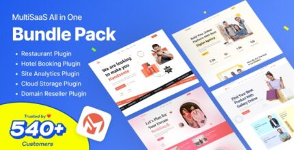 MultiSaas Bundle Pack - Multi-Tenancy Multipurpose Website Builder (Saas)