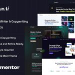 MunAi - AI Writer & Copywriting App Elementor Template Kit