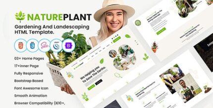 NaturePlant - Gardening And Landscaping HTML Template.