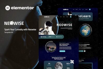 Neowise - Astronomy Elementor Template Kit