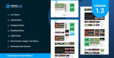 NewsLab - Online Newspaper And Magazine Platform