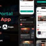 NexusNews Portal React Native Expo App Free Figma iOS Android