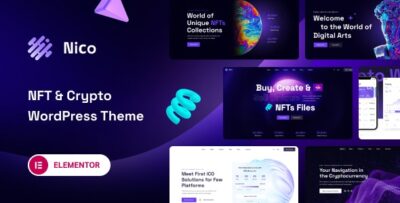 Nico - Creative & NFT-affiliate WordPress Theme