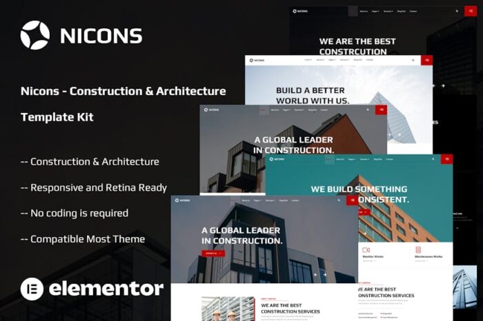 Nicons - Construction & Architecture Template Kit