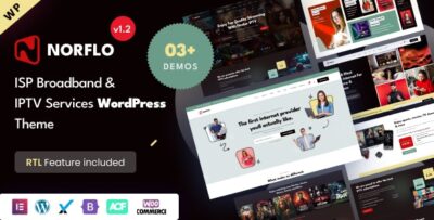 Norflo - ISP & IPTV Services Elementor WordPress Theme