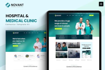 Novant - Hospital And Medical Clinic Elementor Template Kit