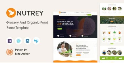 Nutrey – Grocery and Organic Food Shop React Template