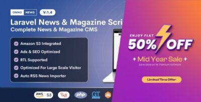 ONNO - Laravel News & Magazine Script v1.4.3