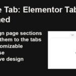 OnPageTab Turn Elementor Sections into Tabs