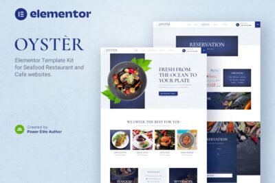 Oyster - Seafood Restaurant & Cafe Elementor Template Kit