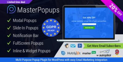 POPUP PLUGIN FOR WORDPRESS & POPUP EDITOR - MASTER POPUPS FOR EMAIL SUBSCRIPTION V3.9.0