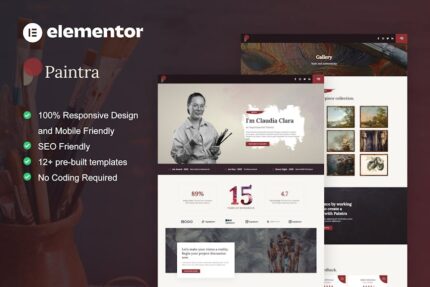 Paintra - Creative Artist & Painter Elementor Pro Template Kit