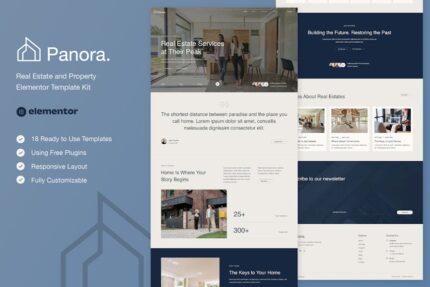 Panora - Real Estate & Property Elementor Template Kit