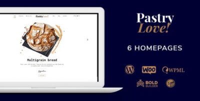 Pastry Love - Bakery Cake Shop WordPress Theme v1.2.8