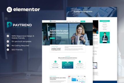 Paytrend - Online Payment Gateaway Elementor Template Kit