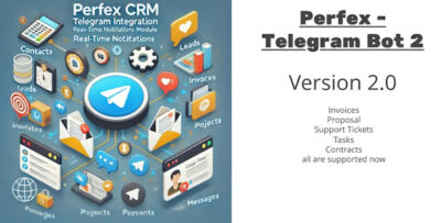 Perfex CRM and TelegramBot Notification Module v2.0