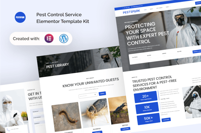 Pestspark - Pest Control Service Elementor Template Kit