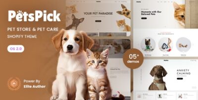 PetsPick - Pet Store & Pet Care Shopify 2.0 Theme