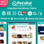 Petslist - Pet listing WordPress Theme v1.2.5