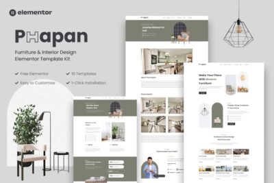 Phapan - Furniture & Interior Design Elementor Template Kit