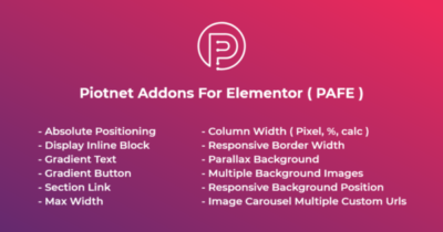 Piotnet Addons Pro For Elementor v7.1.39