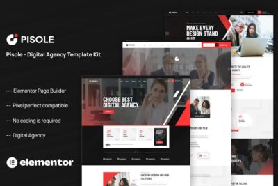 Pisole - Digital Agency Elementor Template Kit