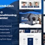 Plumberia - Air Conditioning & HVAC Repair Service Elementor Pro Template Kit