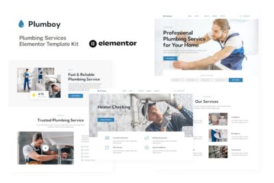 Plumboy - Plumbing Services Elementor Template Kit