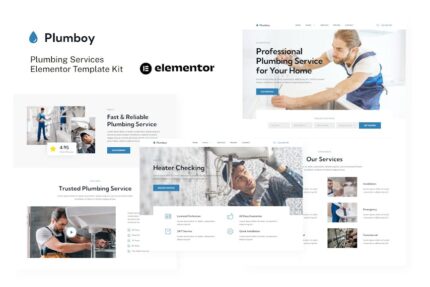 Plumboy - Plumbing Services Elementor Template Kit