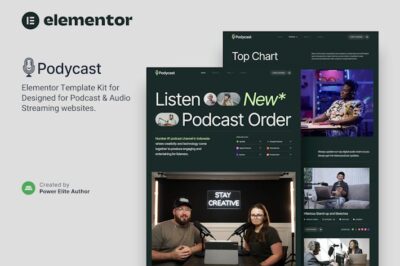 Podycast – Podcast & Audio Streaming Elementor Template Kit