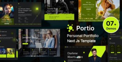 Portio Personal Portfolio Resume Next Js Template