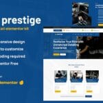 Prestige - Car Repair & Auto Detailing Service Elementor Template Kit