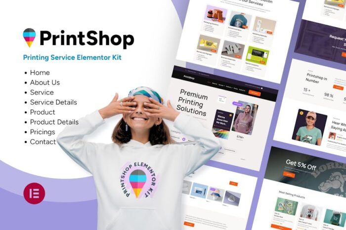 Printshop - Printing Business Elementor Template Kit