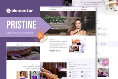 Pristine - Spa & Beauty Treatment Elementor Template Kit