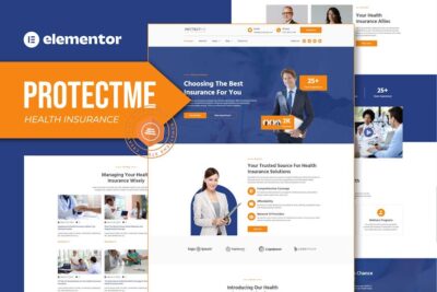 Protectme - Health Insurance Elementor Template Kit