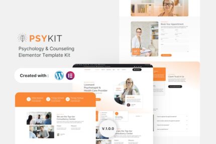 Psykit - Psychology & Counseling Elementor Template Kit