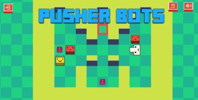 Pusher Bots Logic Puzzle Game Html5 Game Unity