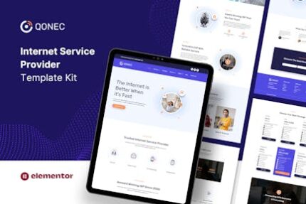 Qonec - Broadband & Internet Service Provider Template Kit