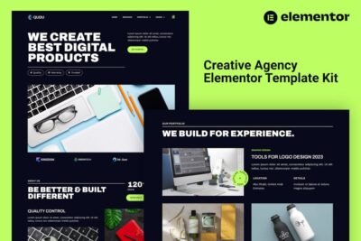 Qudu - Creative Agency Elementor Pro Template Kit