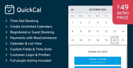 QuickCal - Appointment Booking Calendar for WordPress v1.0.13