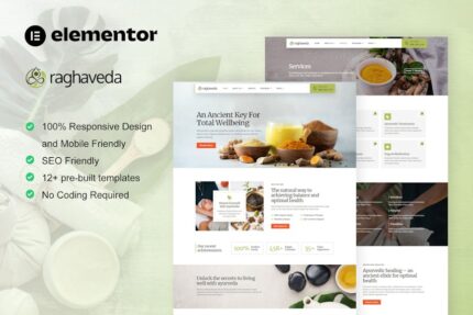 Raghaveda - Ayurveda Treatment & Spa Elementor Template Kit