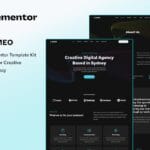 Rameo - Dark Digital Agency Elementor Template Kit