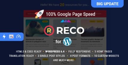 Reco - Minimal Theme for Freebies v5.1.0